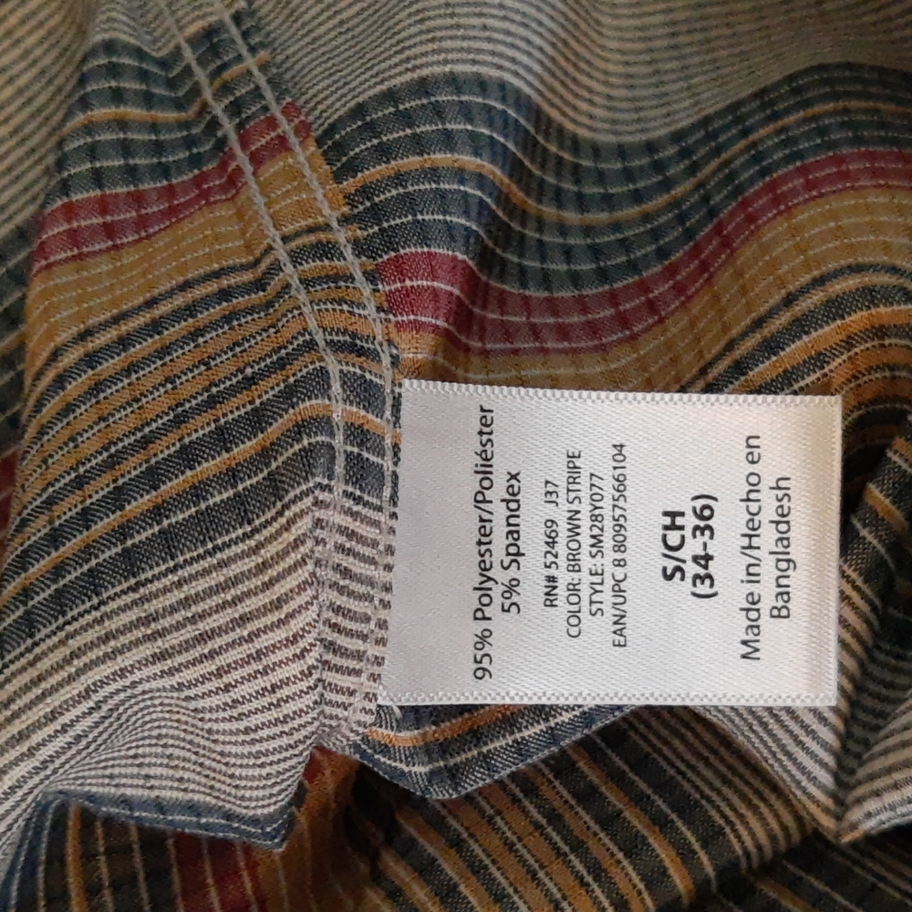 Men's Swiss Tech Button Down Shirts Bundle Plaid Stripes S 34-36 - Picture 15 of 16